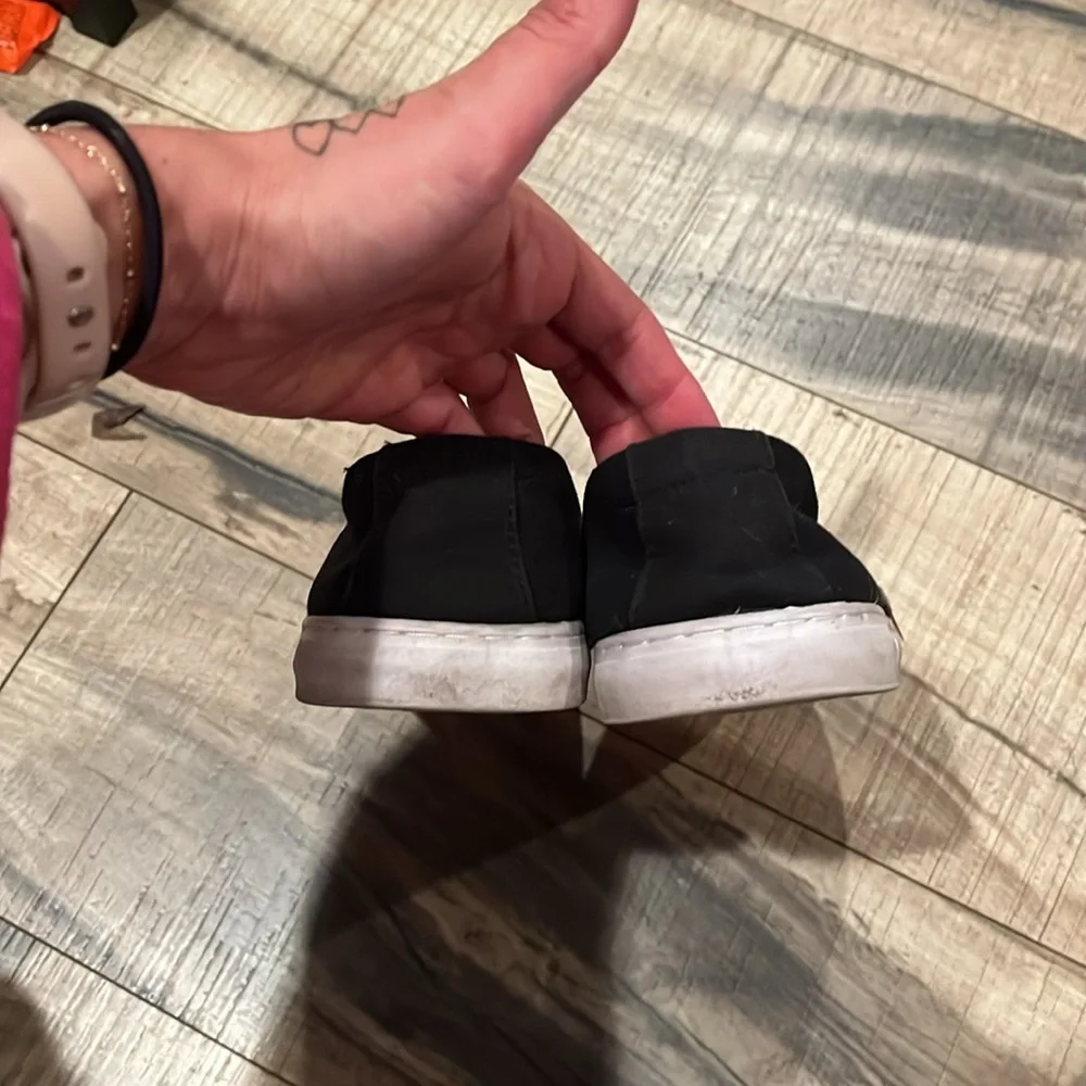 Travis Mathew Black Boat Slip on Shoes